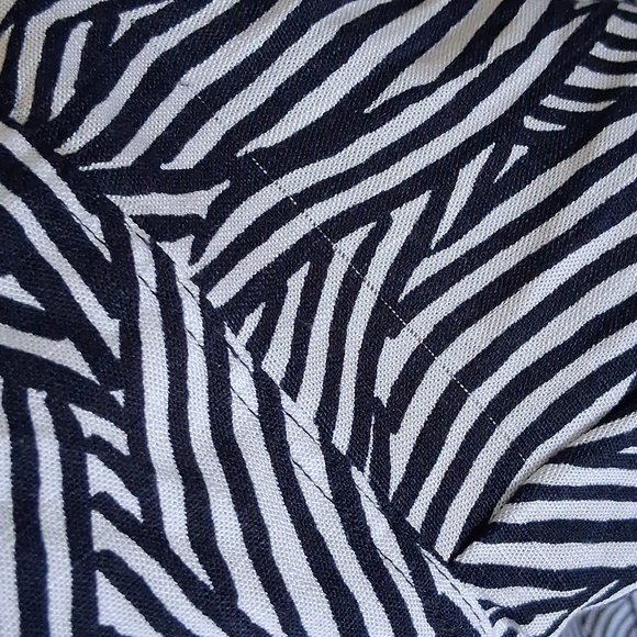 NWT Terra & Sky Navy White Stripe Print Mini Shirt Dress Size 4X - Picture 4 of 12